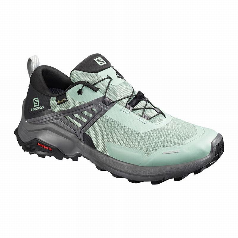 SALOMON X RAISE GORE-TEX Philippines - Women's Hiking Shoes - Green/Black | 957104-WBA